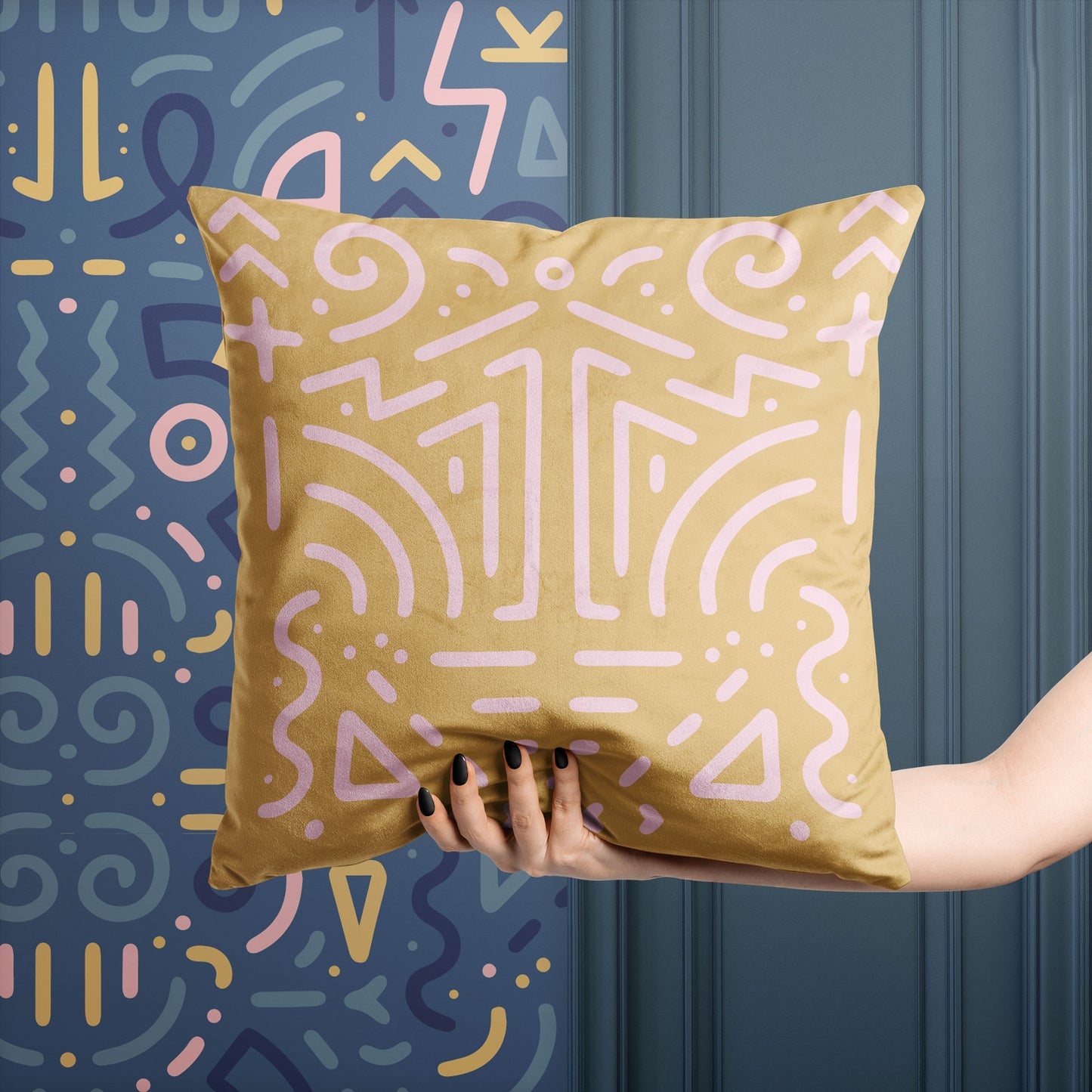 Start Somethin' Large Taupe/Blush Cushion