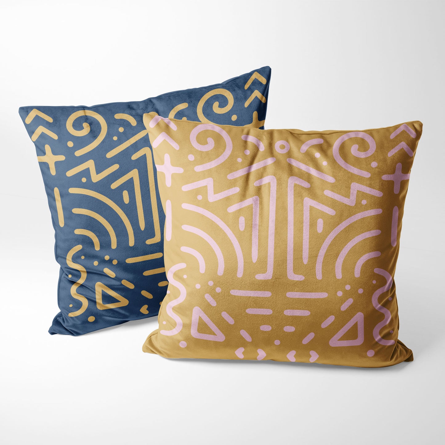 Start Somethin' Large Indigo/Taupe Cushion