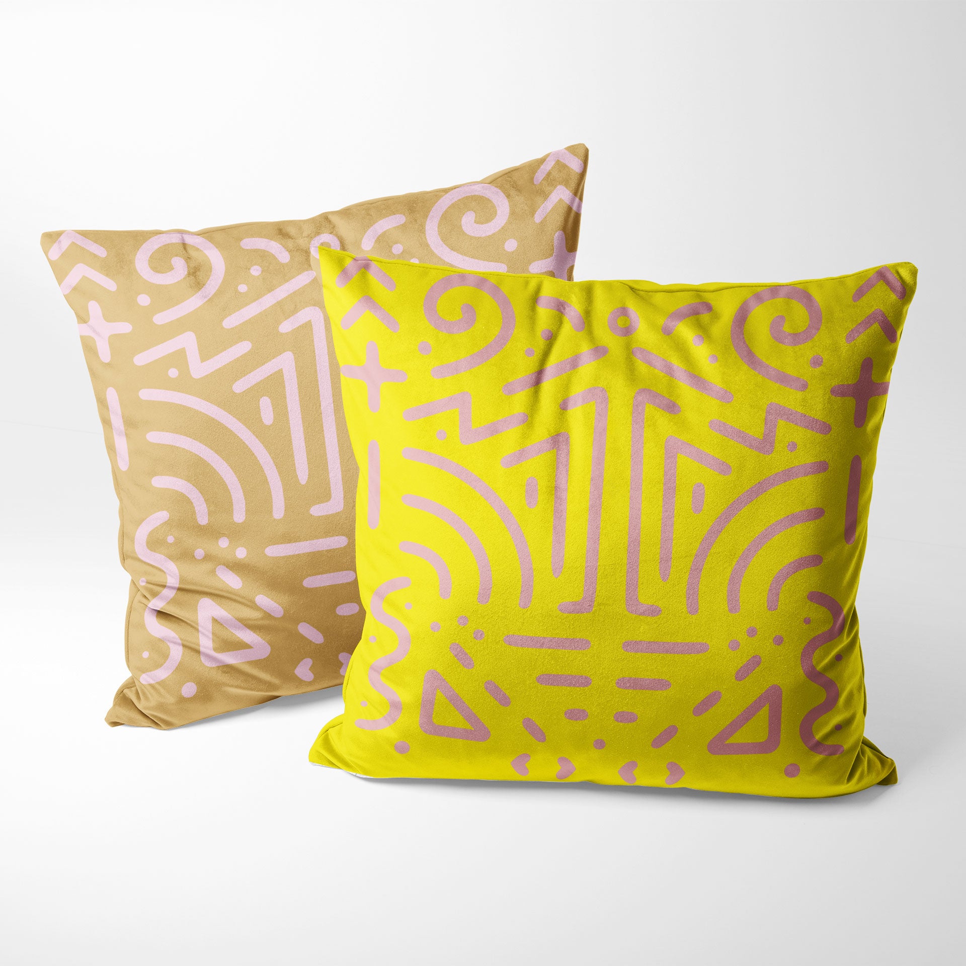 Start Somethin' Large Canary/Blush Cushion – Kerry Lyons